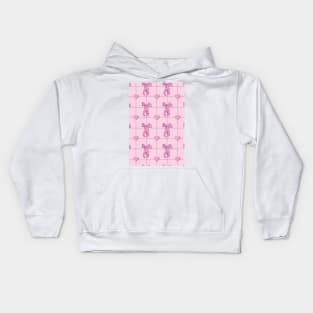 Pink bows and Pink Hearts Kids Hoodie